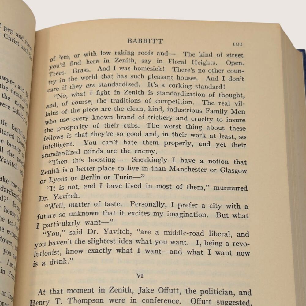 Vintage Sinclair Lewis Babbitt P. F. Collier Hardcover Book - Picture 6 of 7